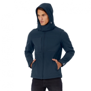 BC 3 rétegű Softshell férfi kapucnis kabát