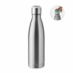 Dereo duplafalú rozsdamentes acél palack hidratációs emlékeztetővel