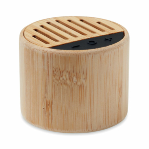 Round Lux bambusz vezeték nélküli hangszóró