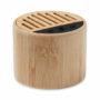 Kép 1/3 - Round Lux bambusz vezeték nélküli hangszóró